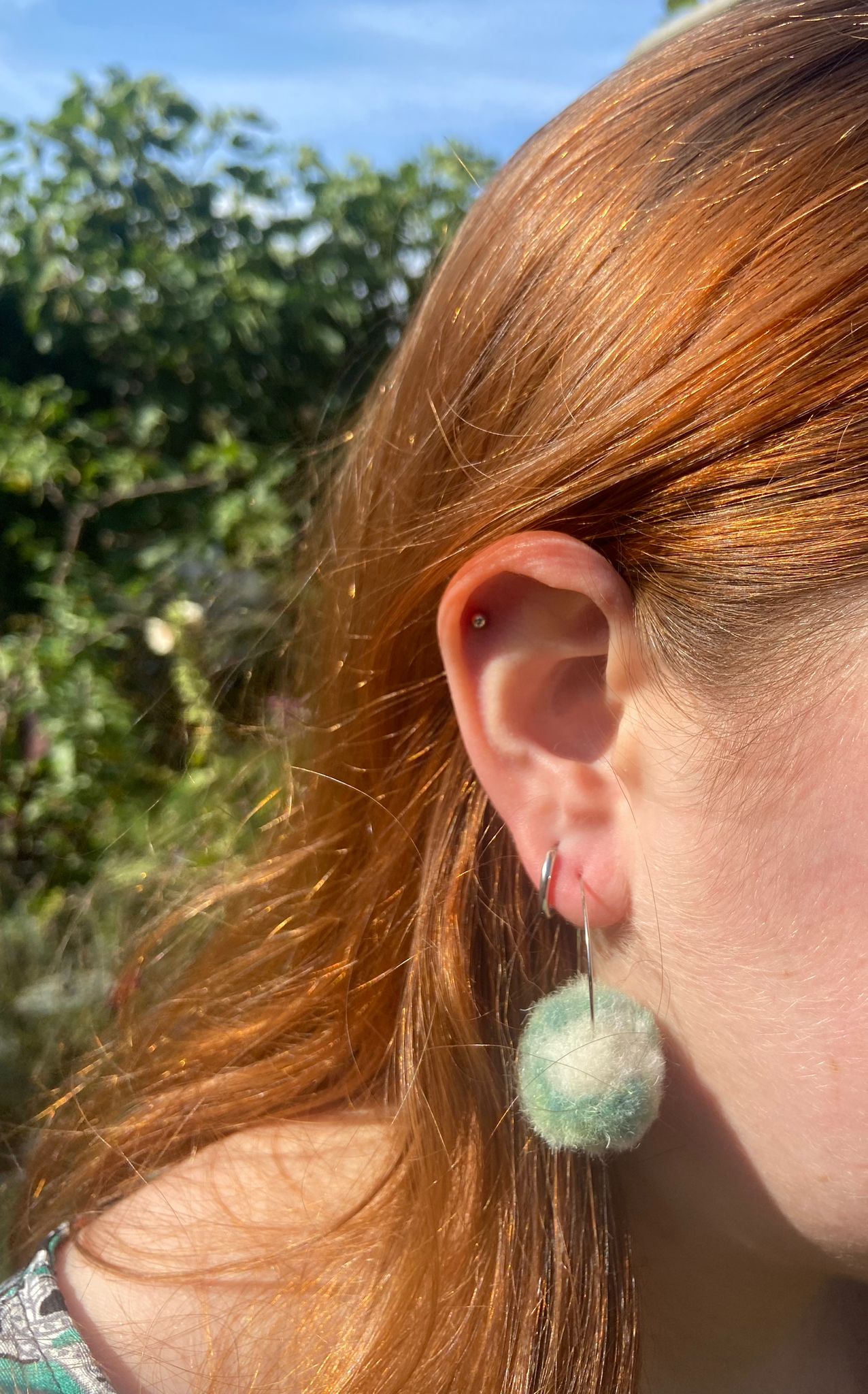 Pompom Earrings
