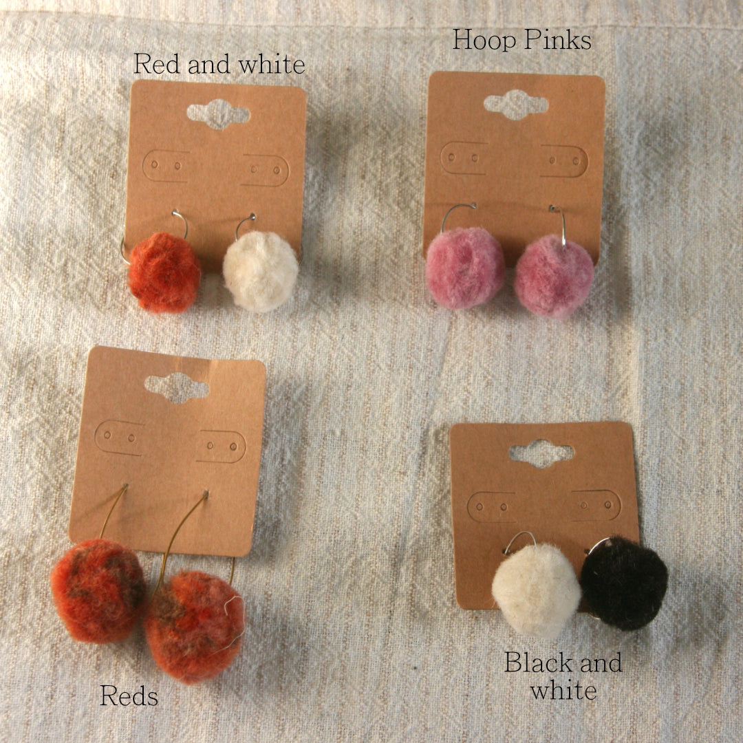 Pompom Earrings