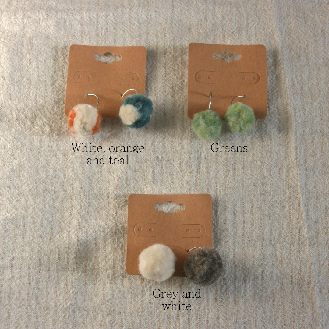 Pompom Earrings
